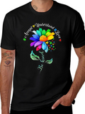 Autism Awareness Flower T-Shirt