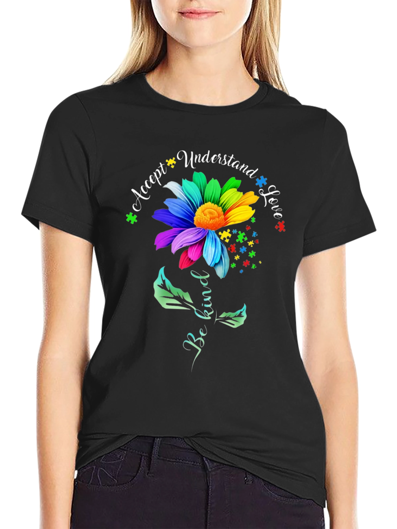 Autism Awareness Flower T-Shirt