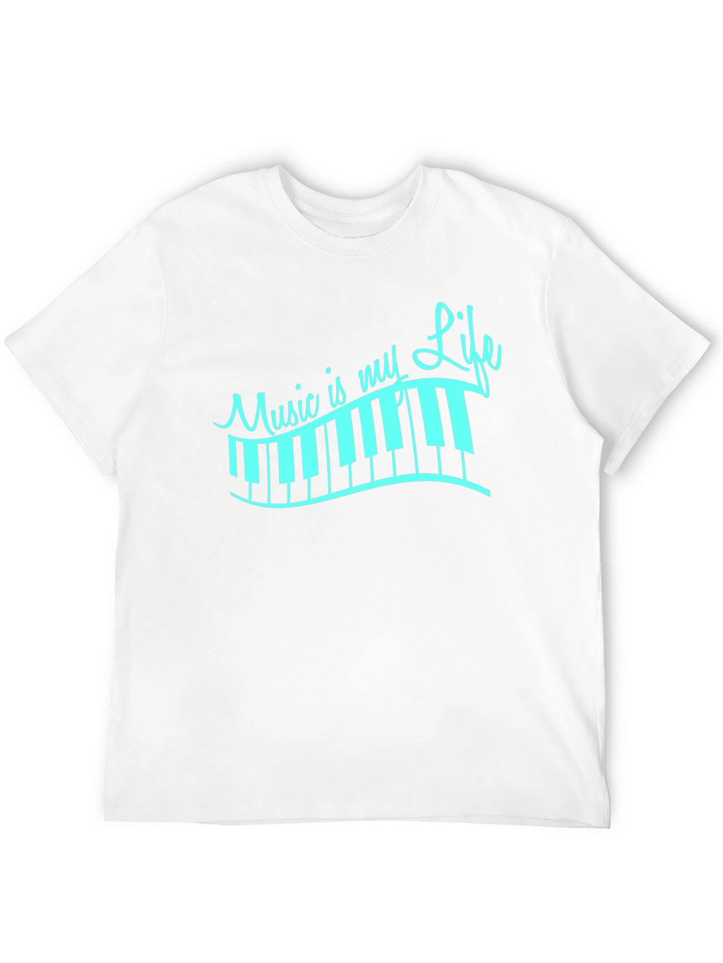 Music Is My Life Piano Keys T-Shirt