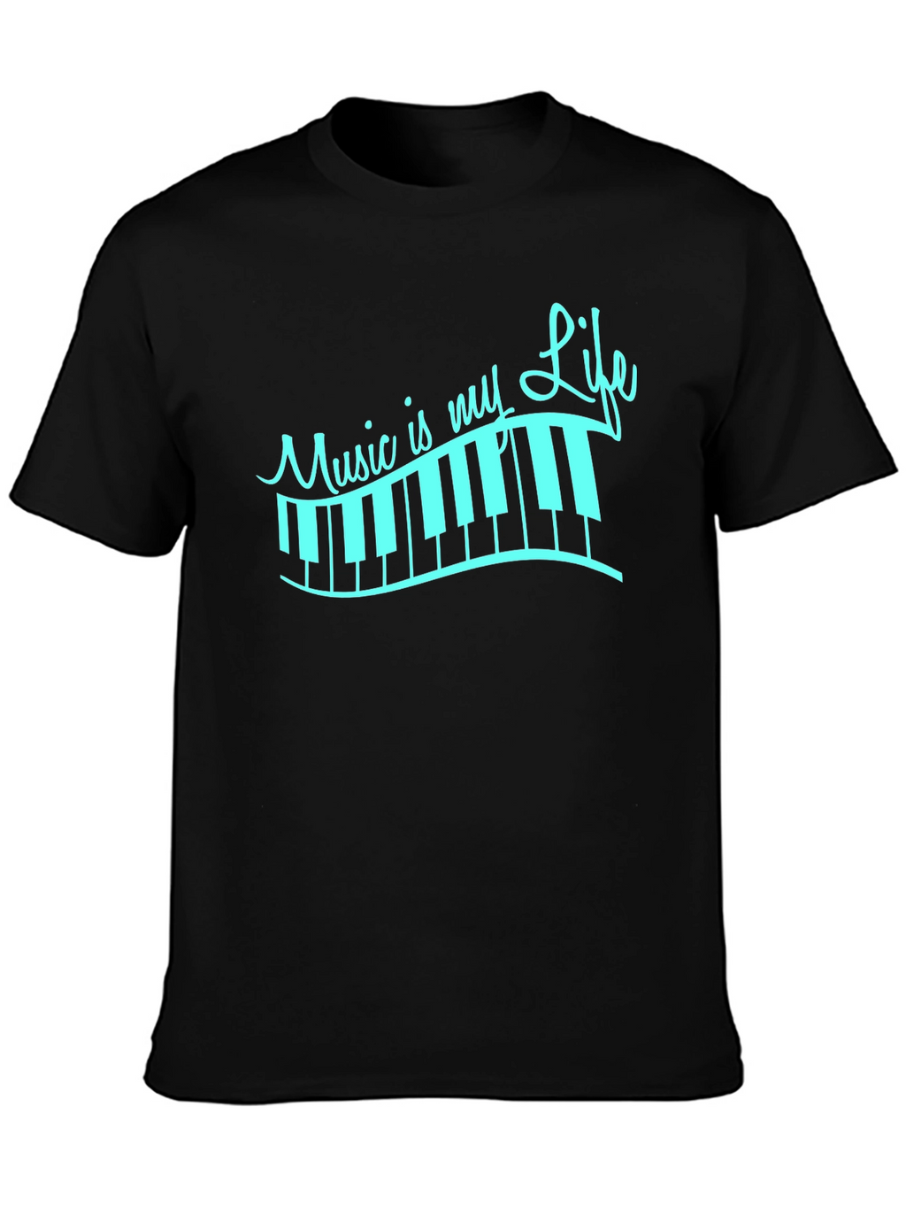 Music Is My Life Piano Keys T-Shirt