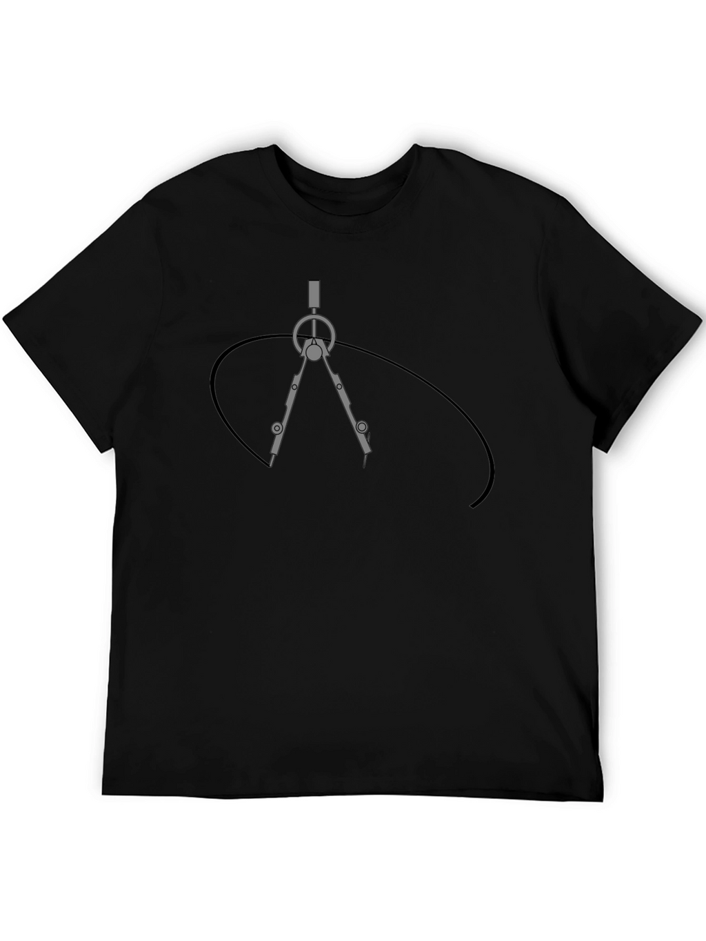 Geometric Compass Graphic T-Shirt - Architect Design Tee