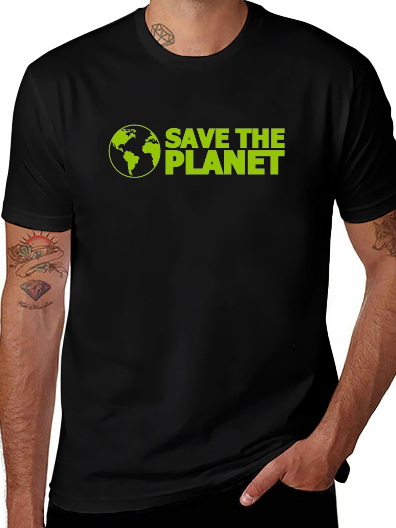 Save the Planet Black T-Shirt