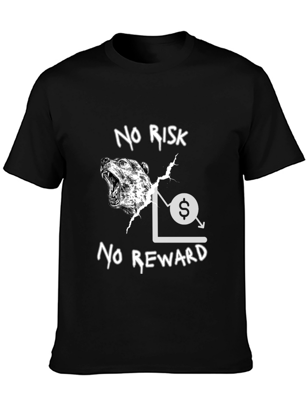 No Risk No Reward Bear Market T-Shirt