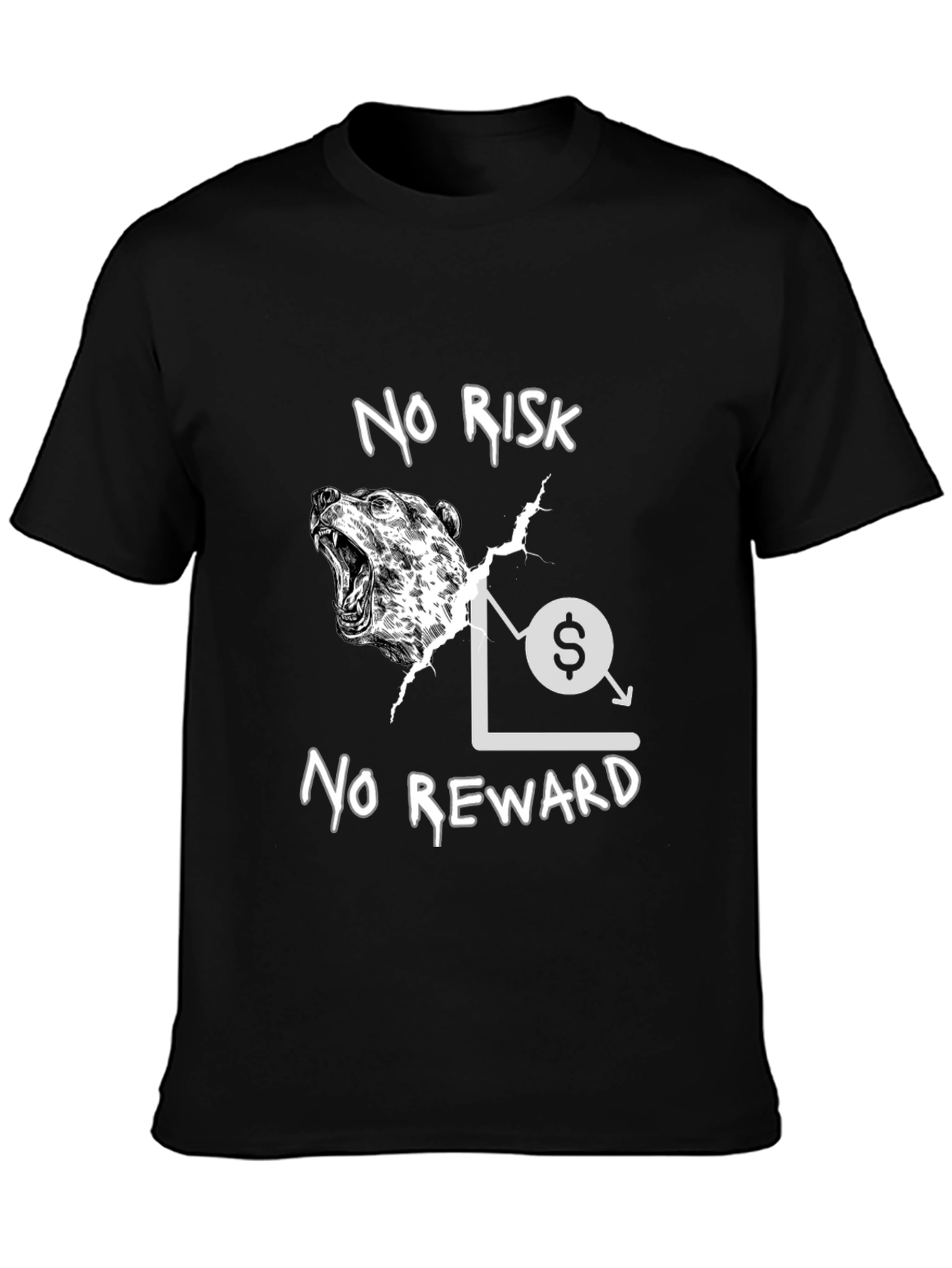 No Risk No Reward Bear Market T-Shirt