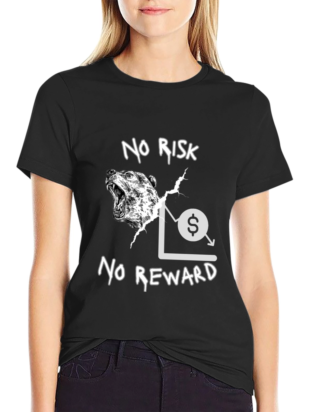 No Risk No Reward Bear Market T-Shirt