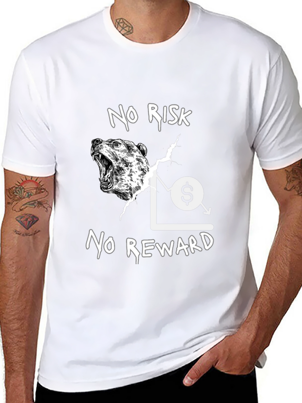 No Risk No Reward Bear Market T-Shirt