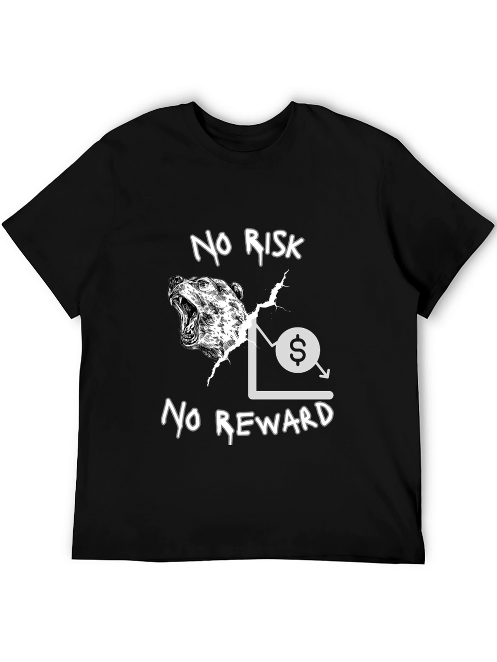 No Risk No Reward Bear Market T-Shirt