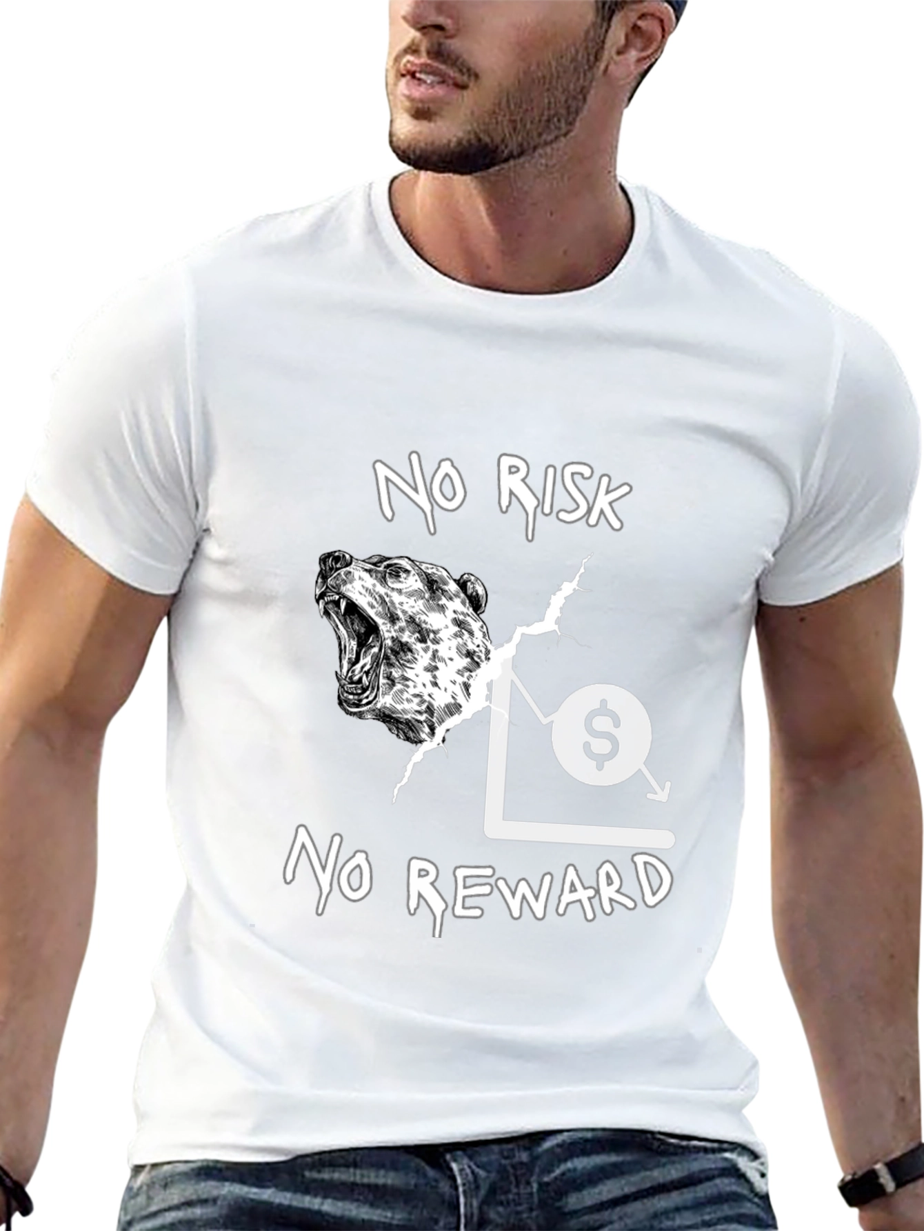 No Risk No Reward Bear Market T-Shirt