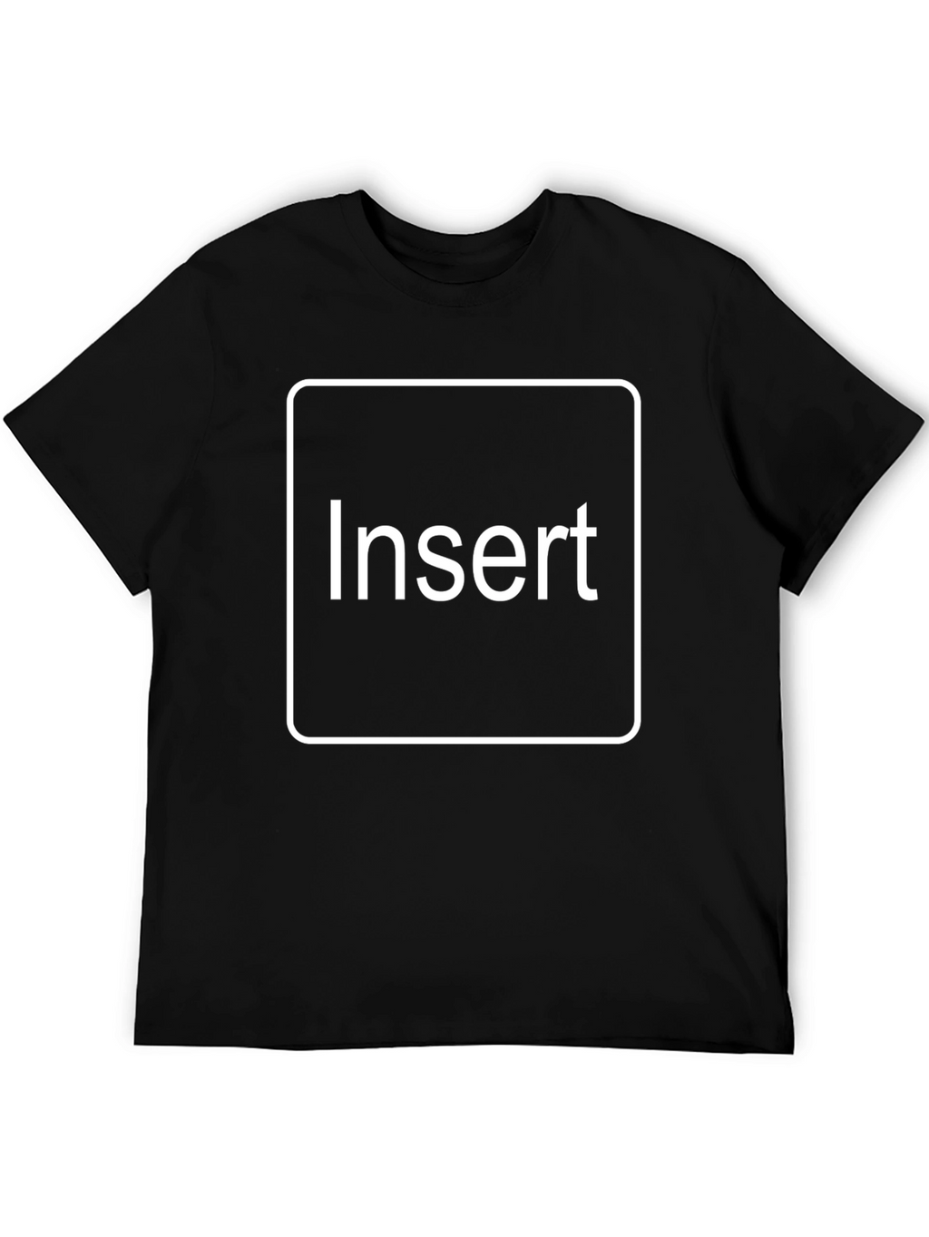 Insert Text T-Shirt - Black Cotton Tee