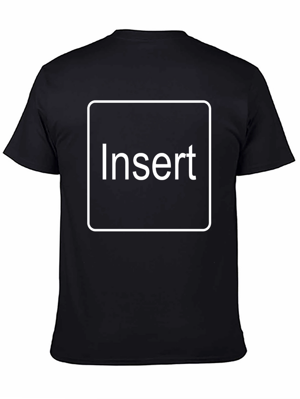 Insert Text T-Shirt - Black Cotton Tee