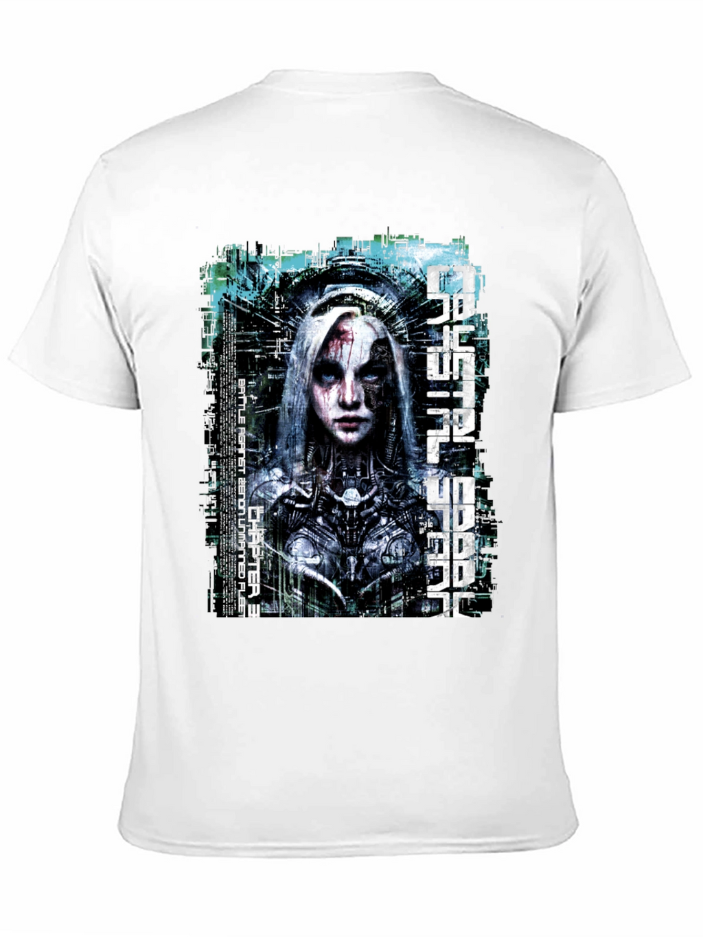Futuristic Cyberpunk Graphic T-Shirt