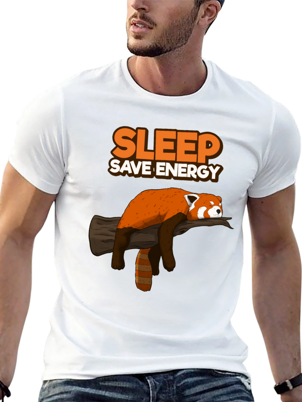 Sleep Save Energy Red Panda T-Shirt