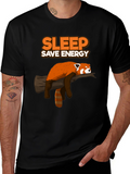 Sleep Save Energy Red Panda T-Shirt
