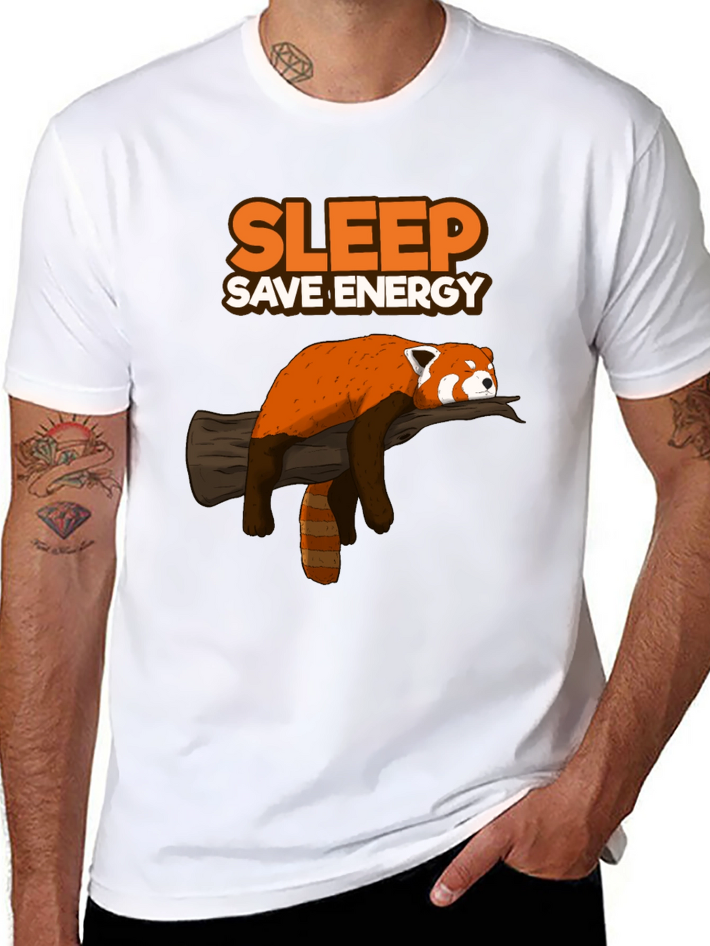 Sleep Save Energy Red Panda T-Shirt