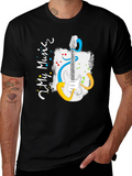 My Music Guitar Graphic Tee - Black Cotton T-Shirt