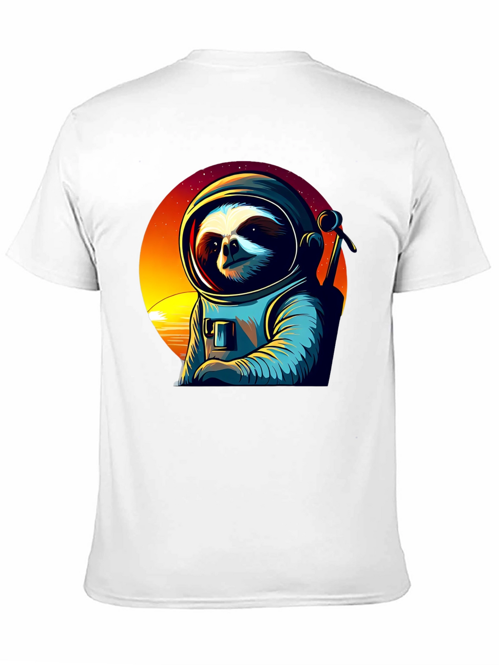 Astronaut Sloth Graphic Tee - Space Adventure Shirt