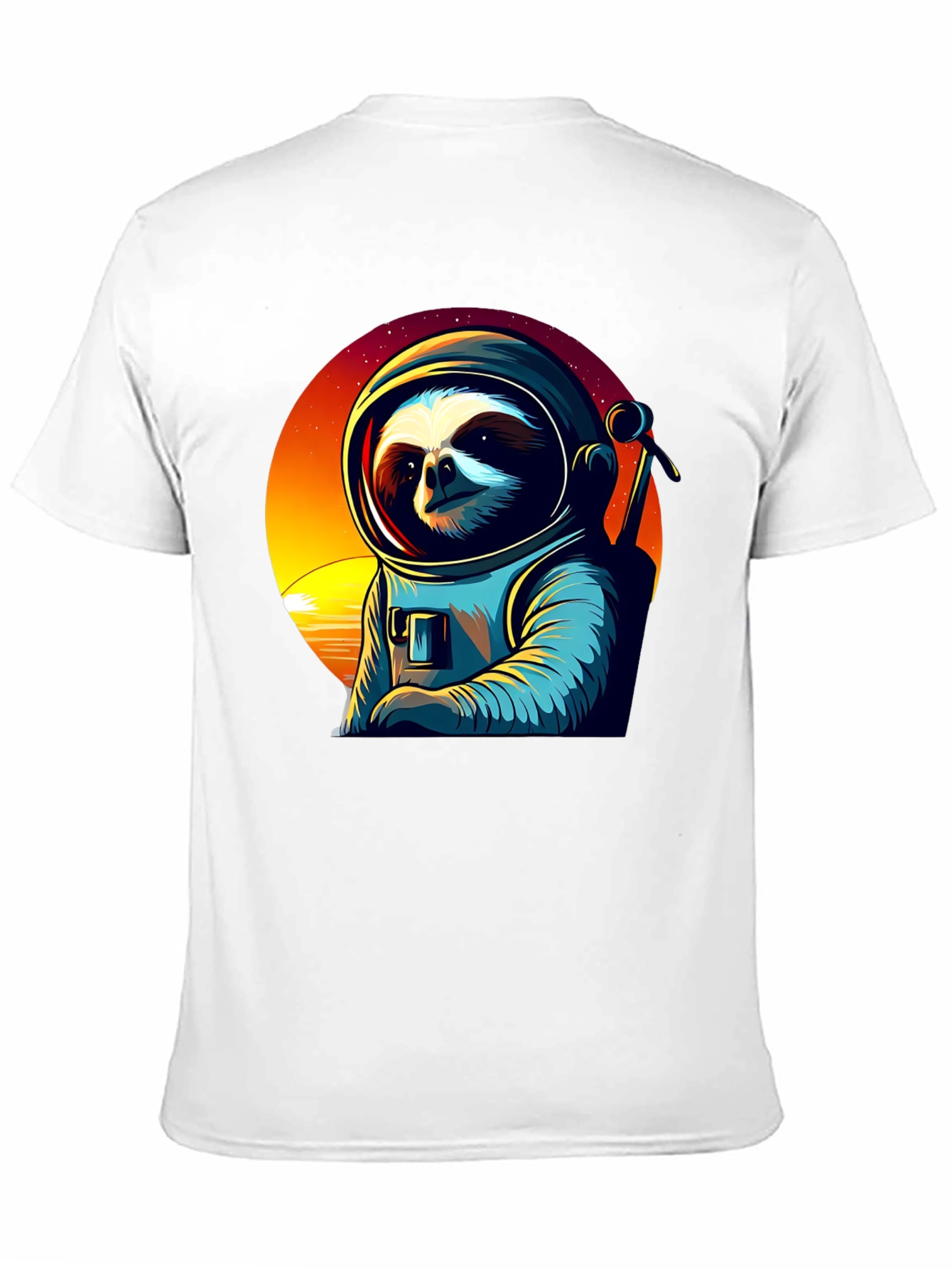 Astronaut Sloth Graphic Tee - Space Adventure Shirt