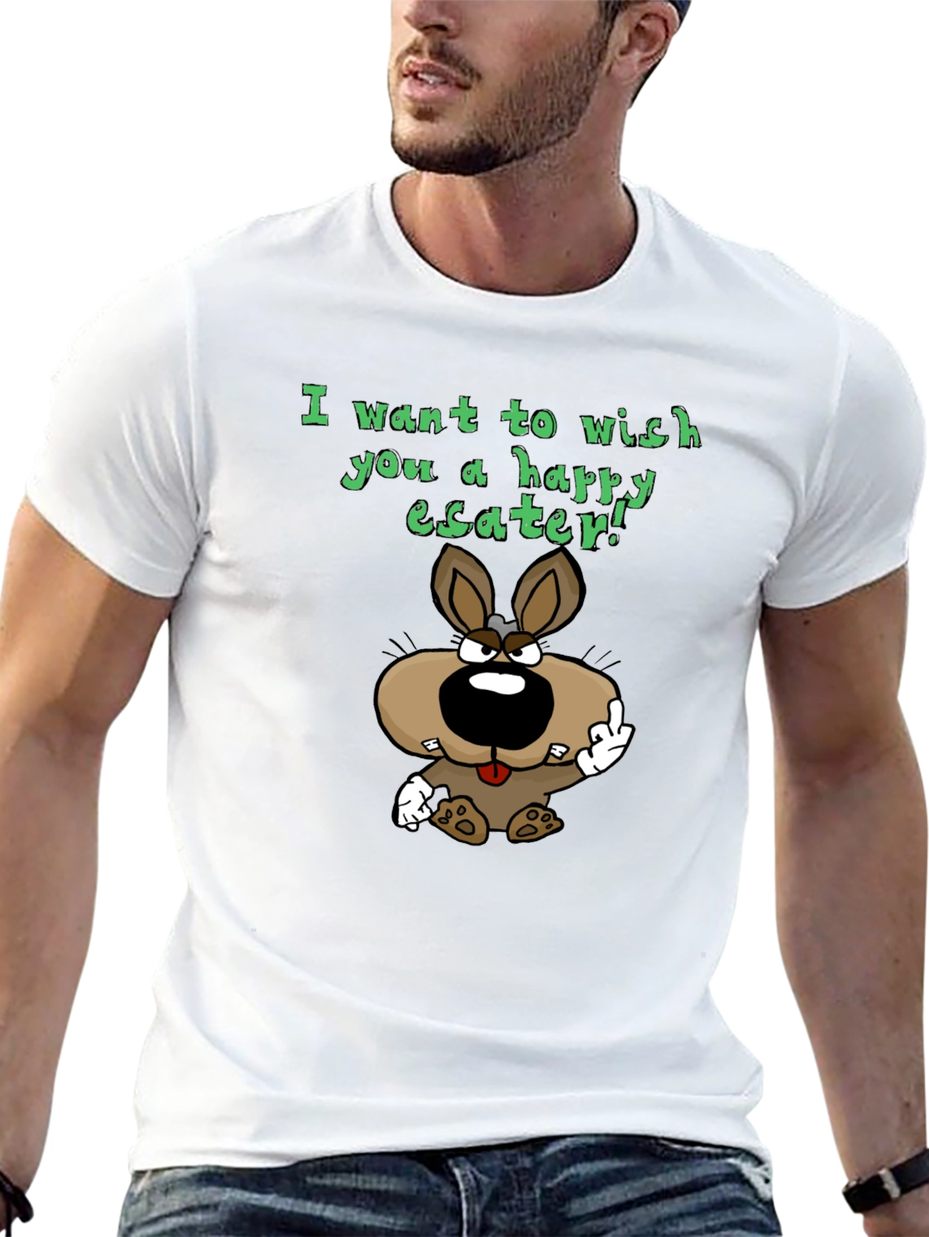 Happy Easter Bunny Graphic T-Shirt