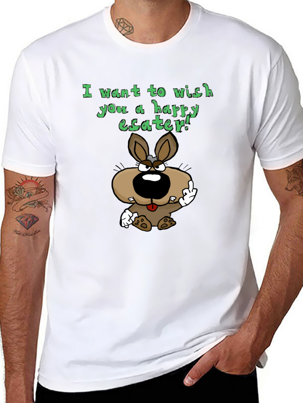 Happy Easter Bunny Graphic T-Shirt