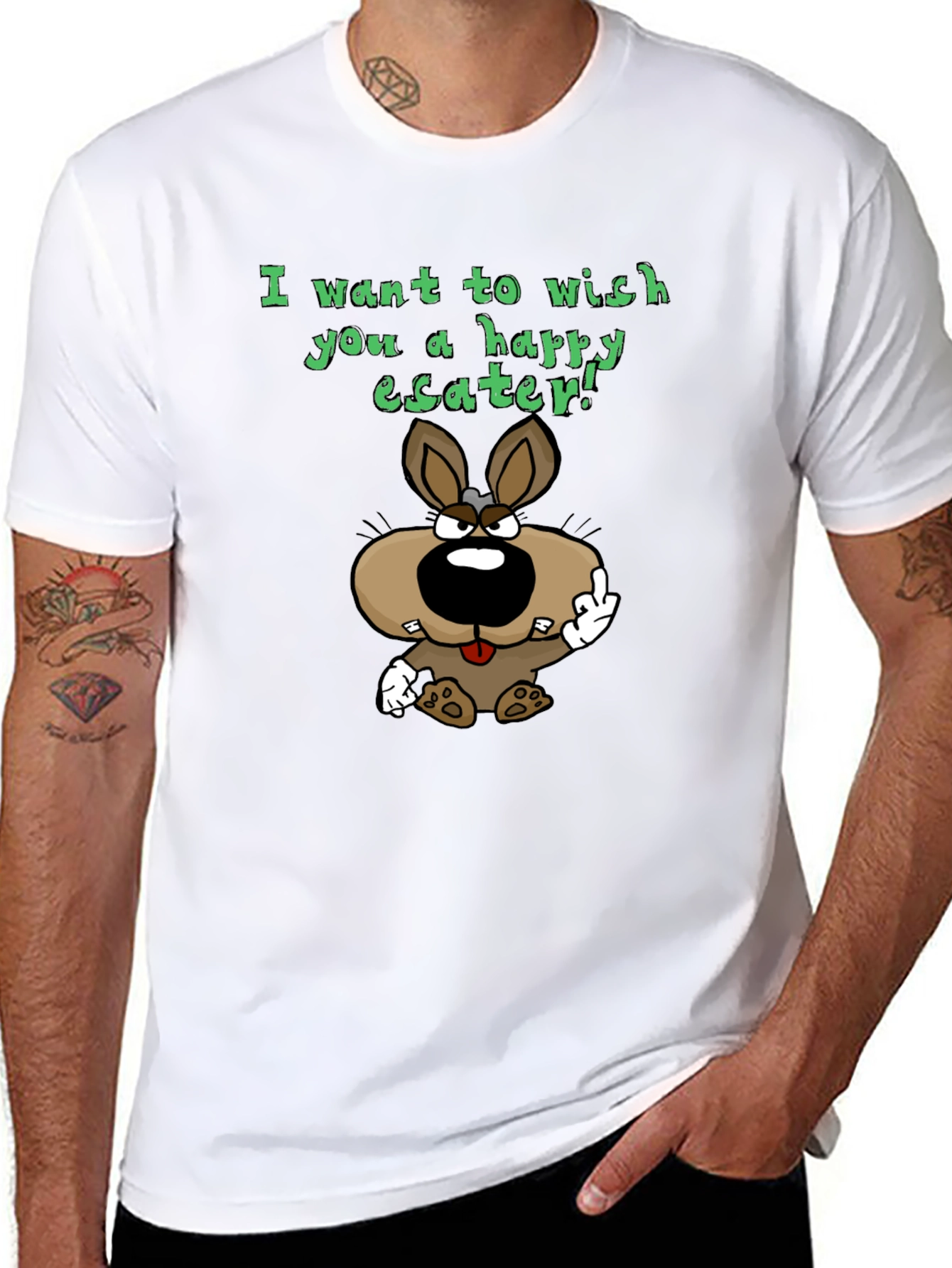 Happy Easter Bunny Graphic T-Shirt