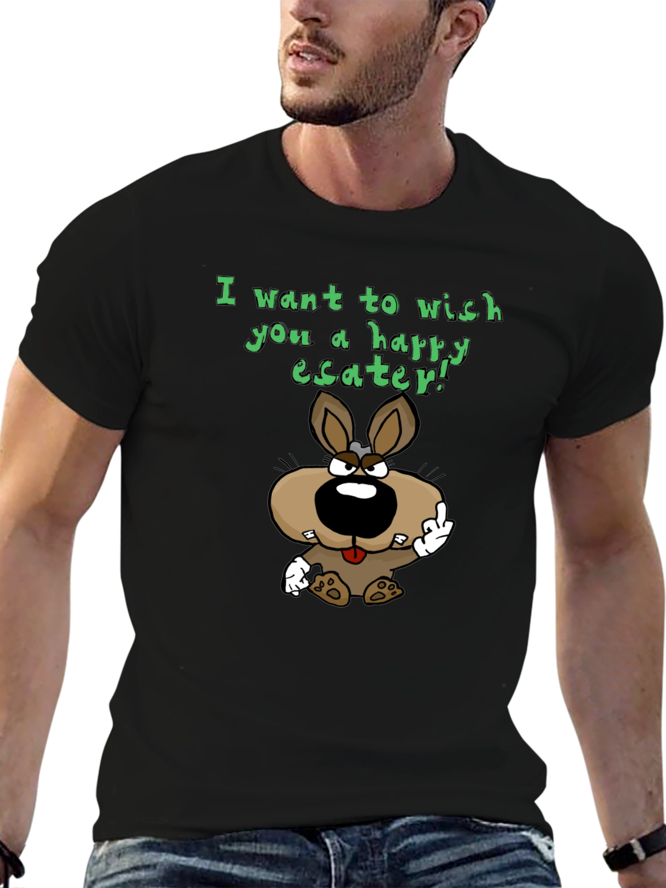 Happy Easter Bunny Graphic T-Shirt