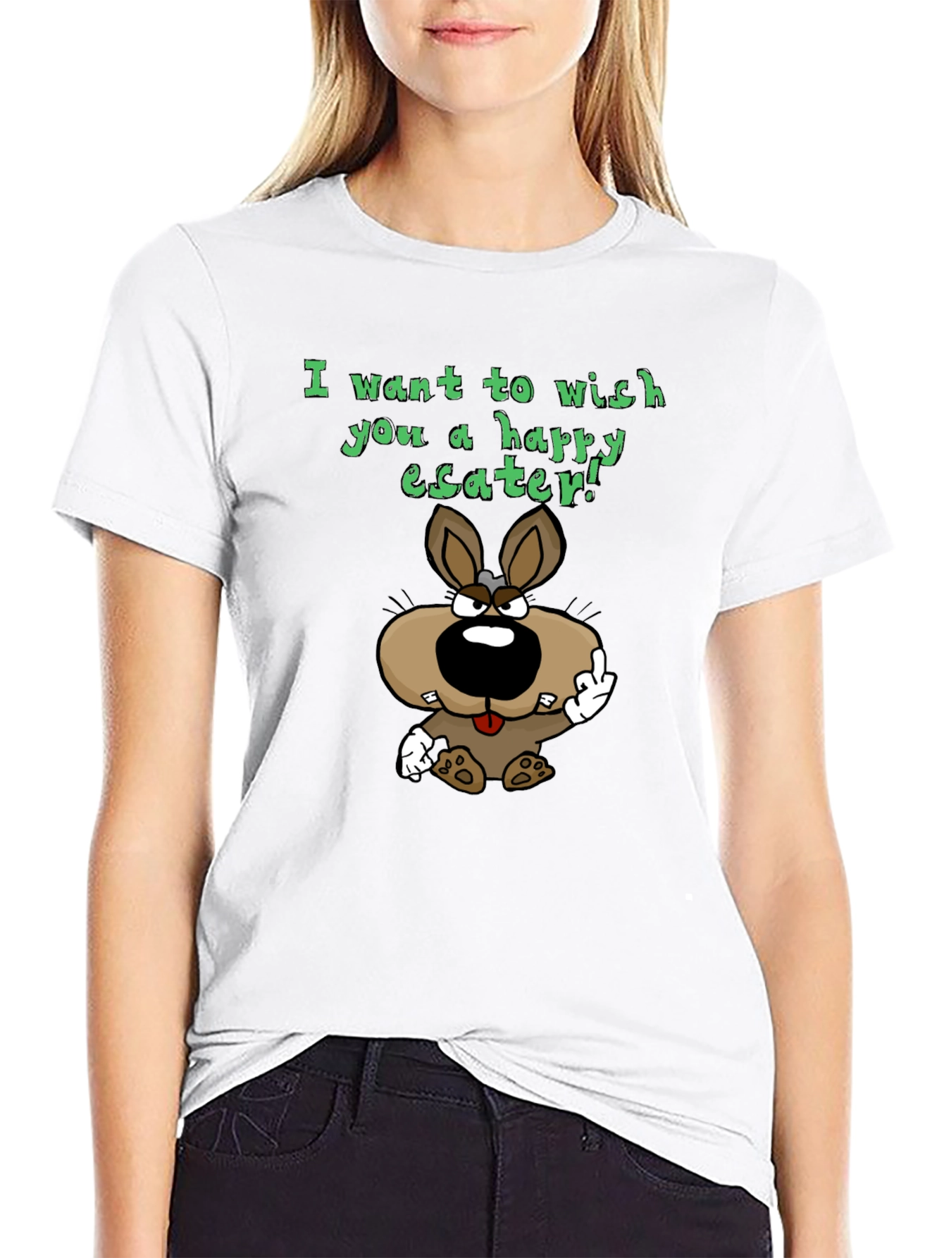 Happy Easter Bunny Graphic T-Shirt