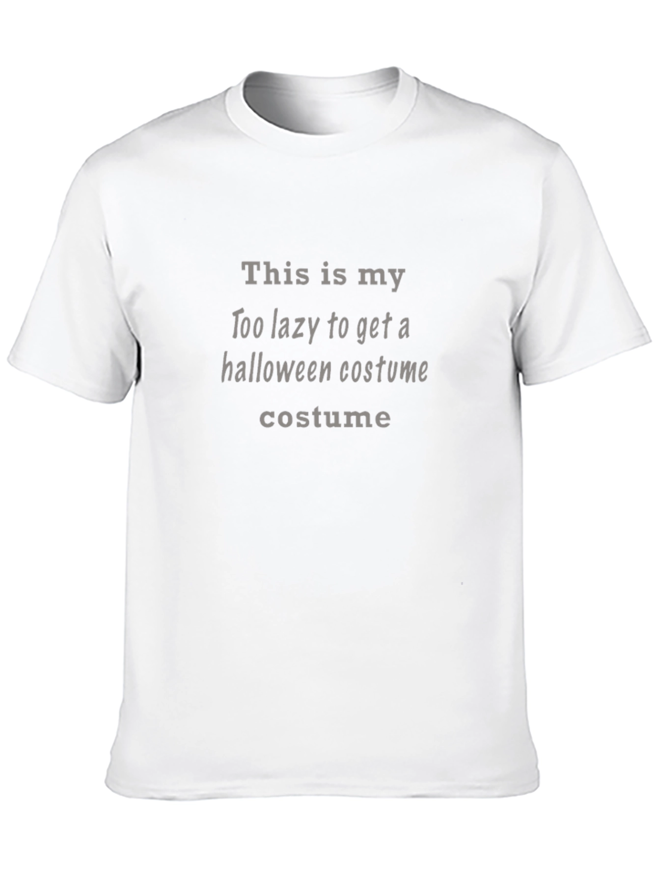 Lazy Halloween Costume T-Shirt