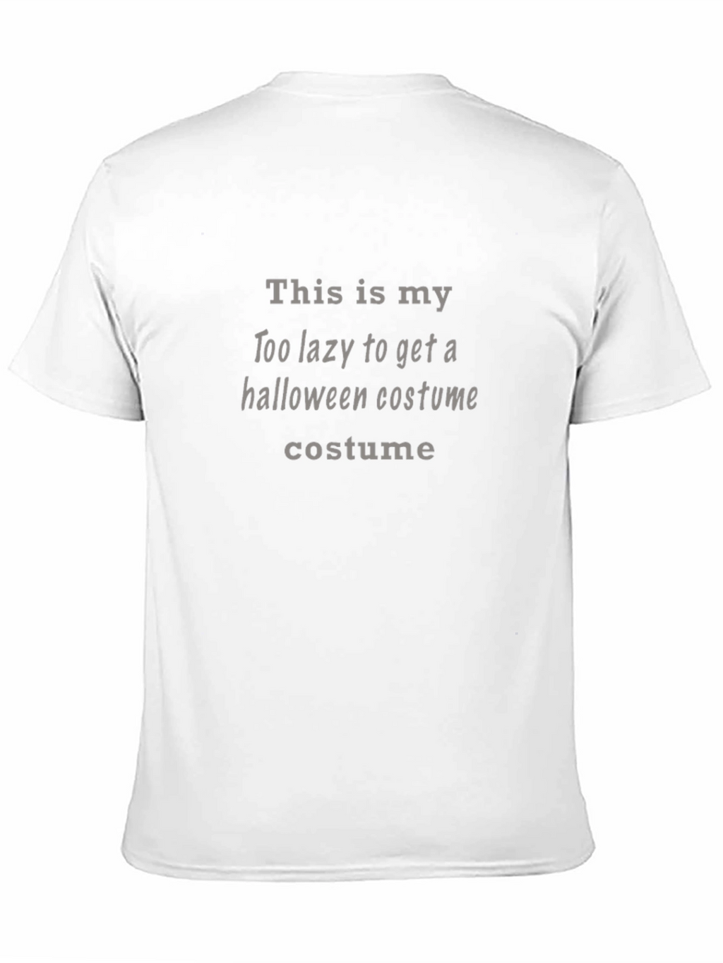 Lazy Halloween Costume T-Shirt