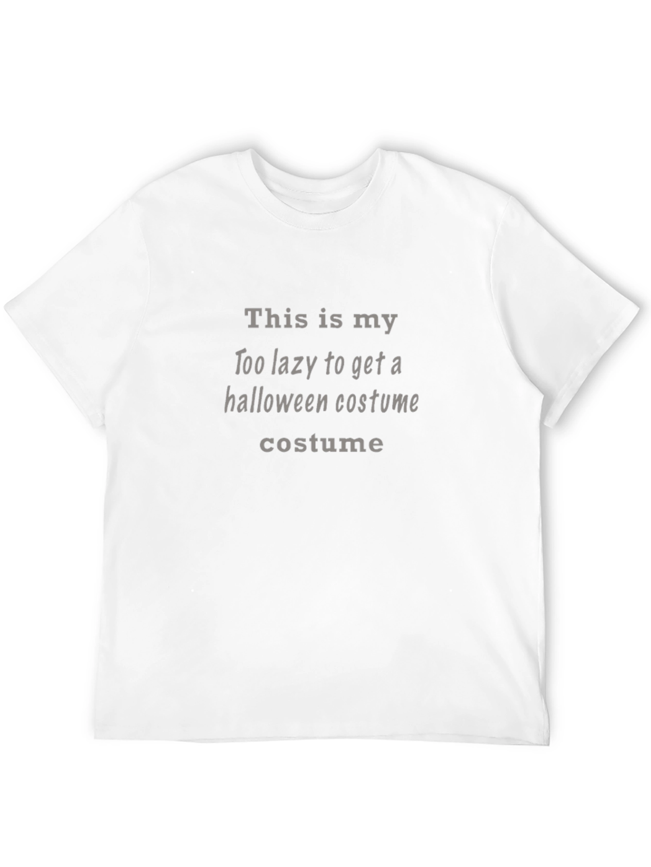 Lazy Halloween Costume T-Shirt