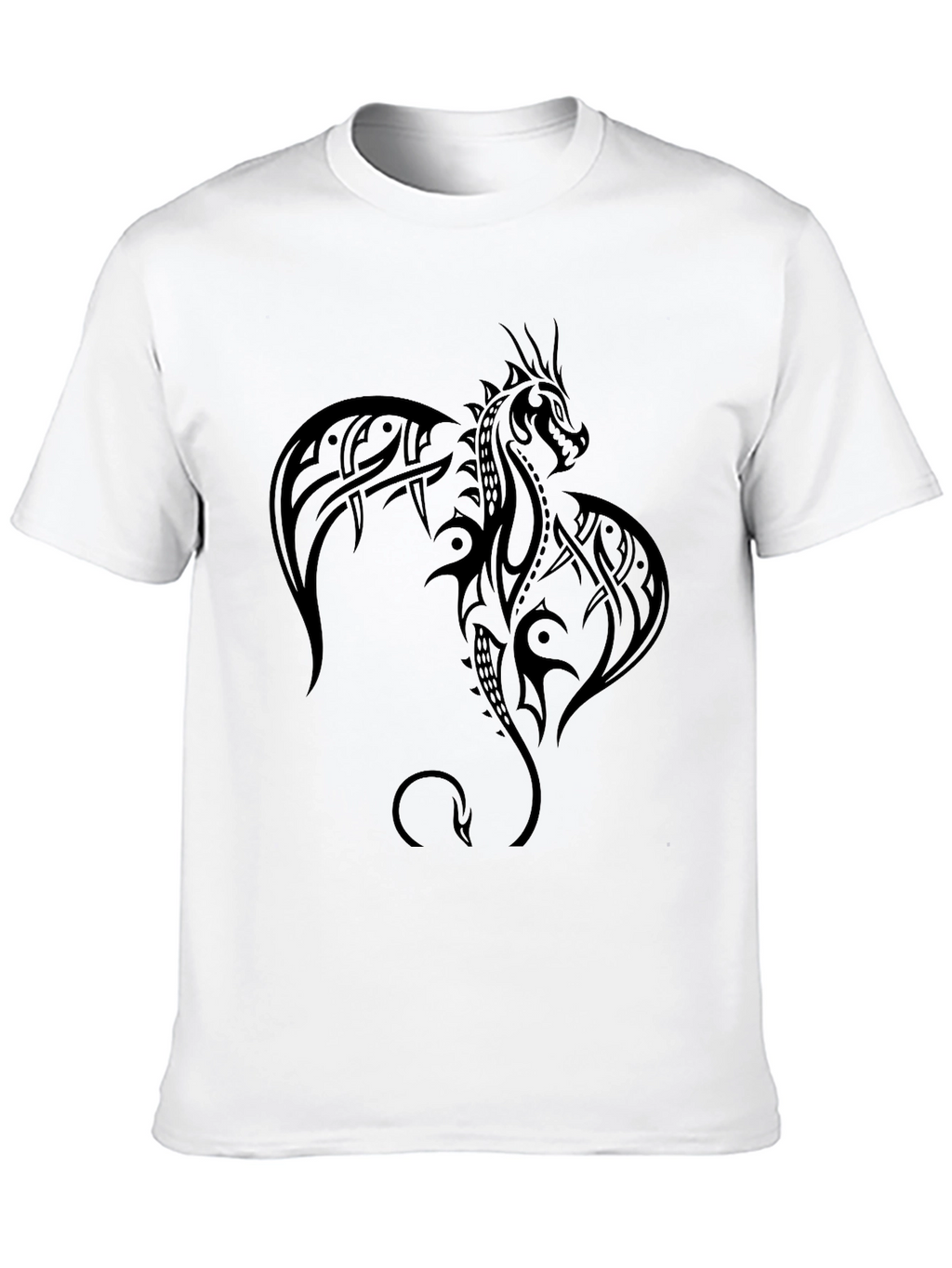 Tribal Dragon Black T-Shirt