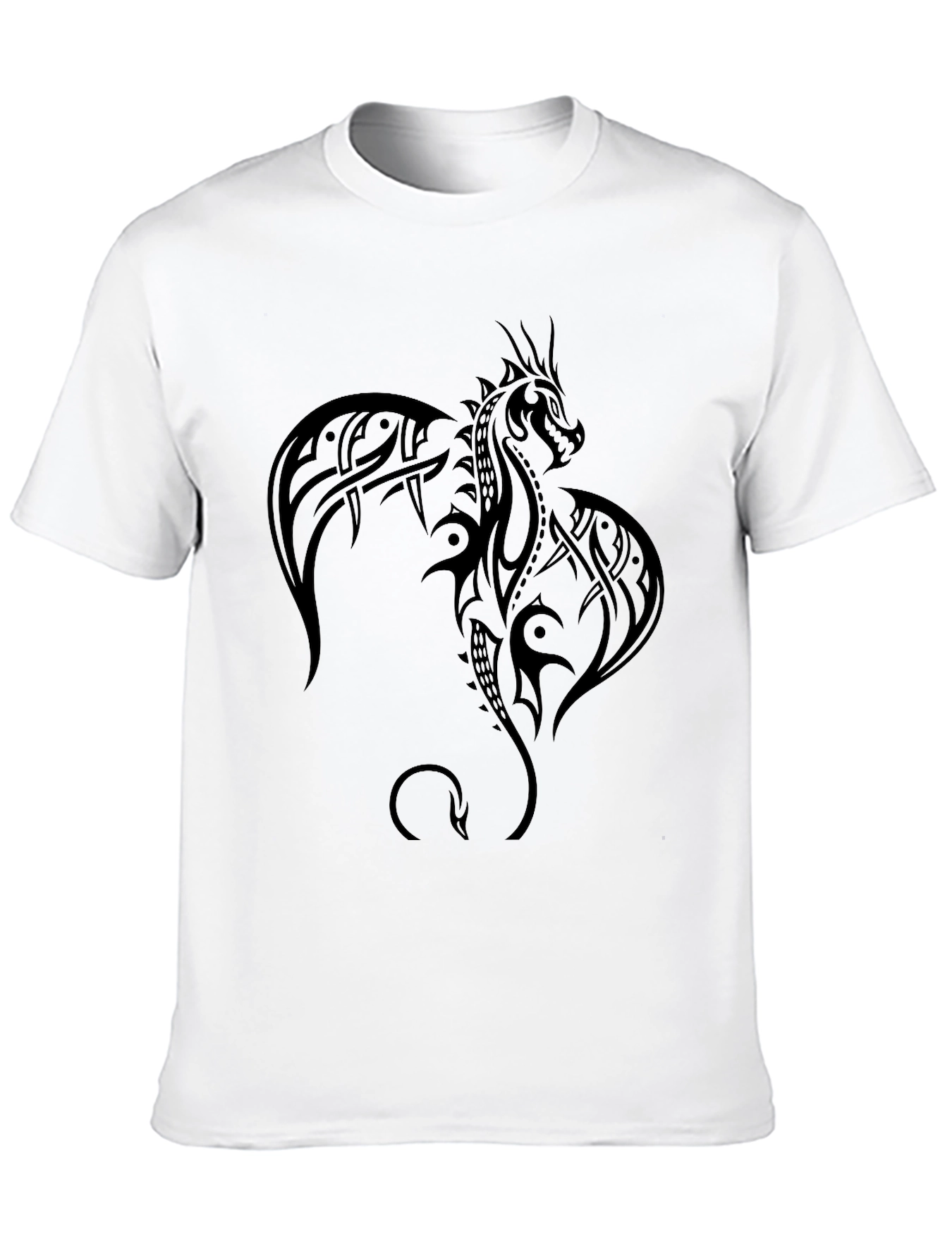 Tribal Dragon Black T-Shirt