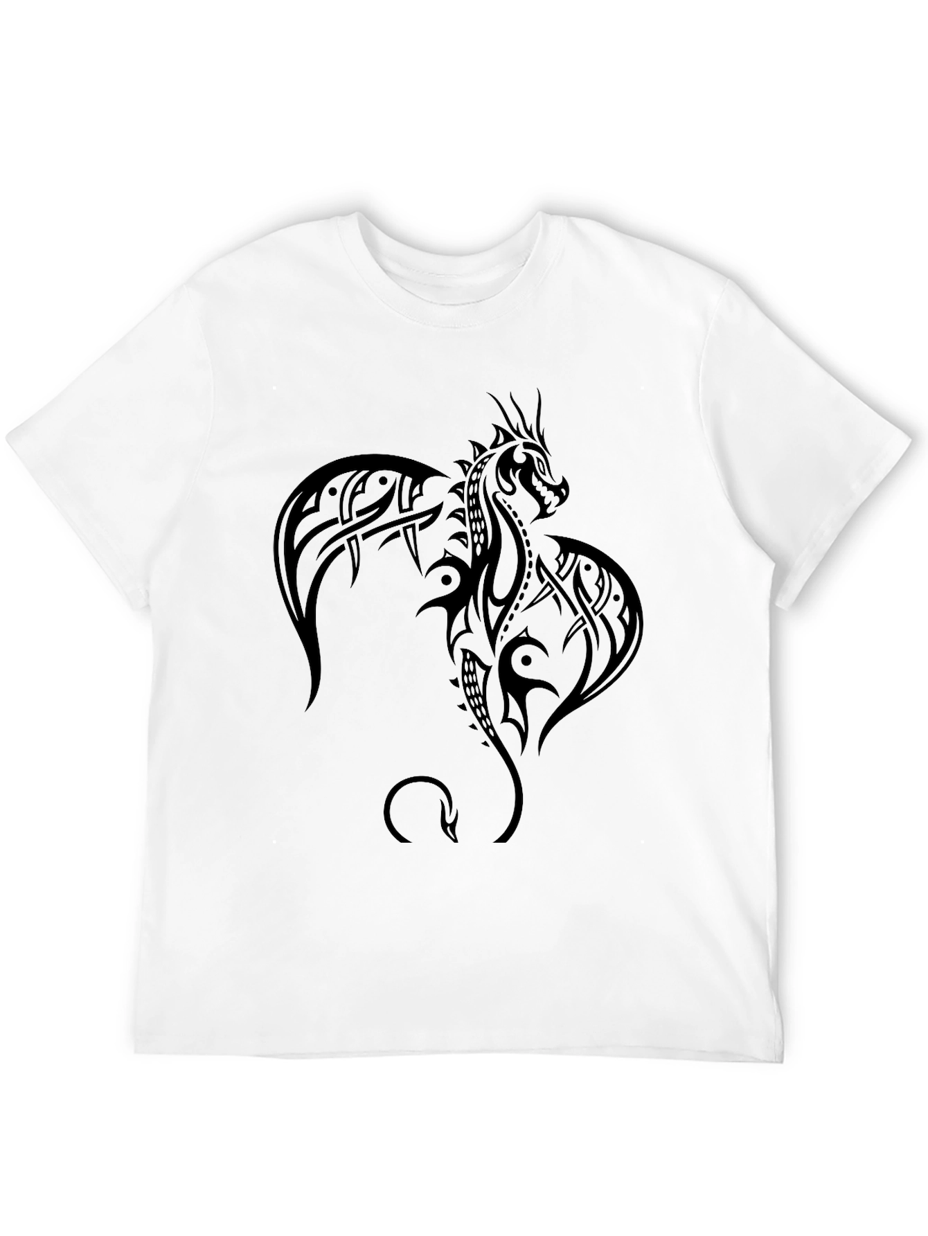 Tribal Dragon Black T-Shirt