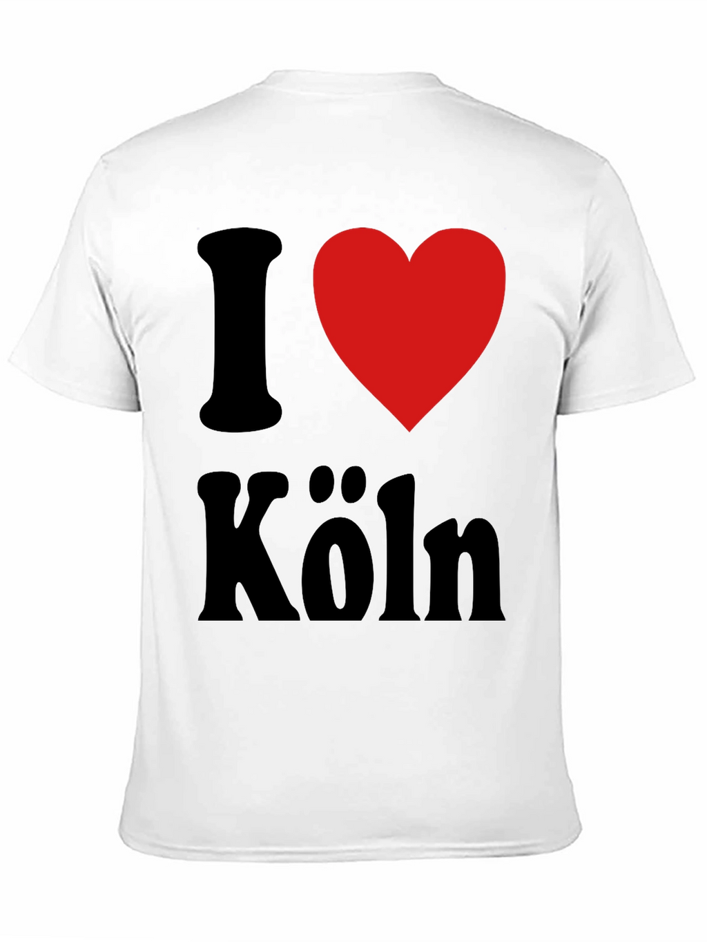 I Love Köln T-Shirt - Black Cotton Graphic Tee