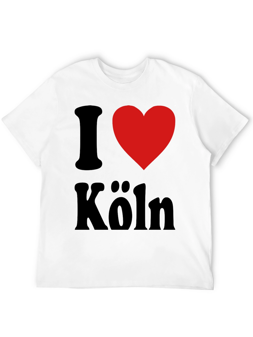 I Love Köln T-Shirt - Black Cotton Graphic Tee