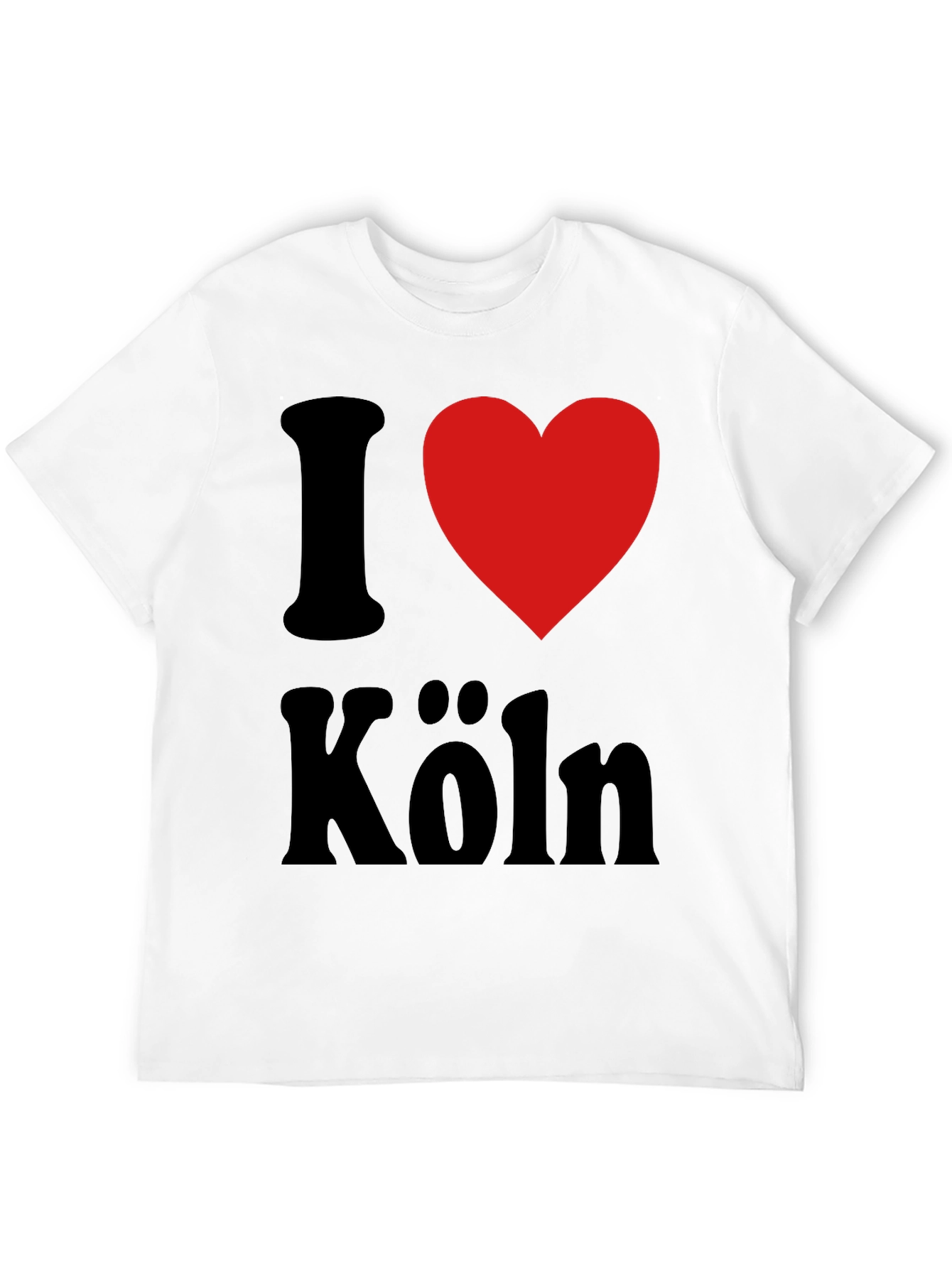 I Love Köln T-Shirt - Black Cotton Graphic Tee