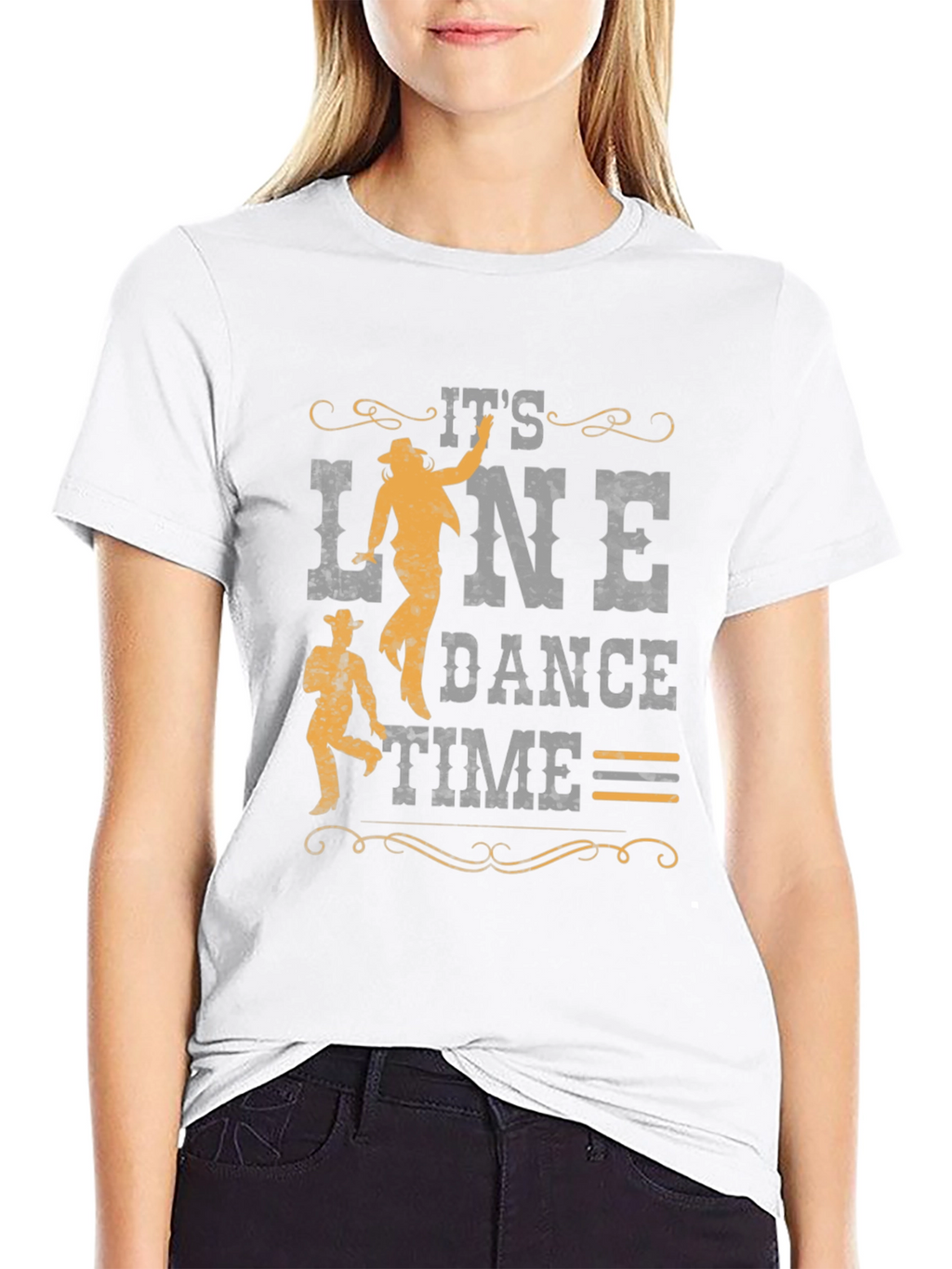 Its Line Dance Time Graphic T-Shirt