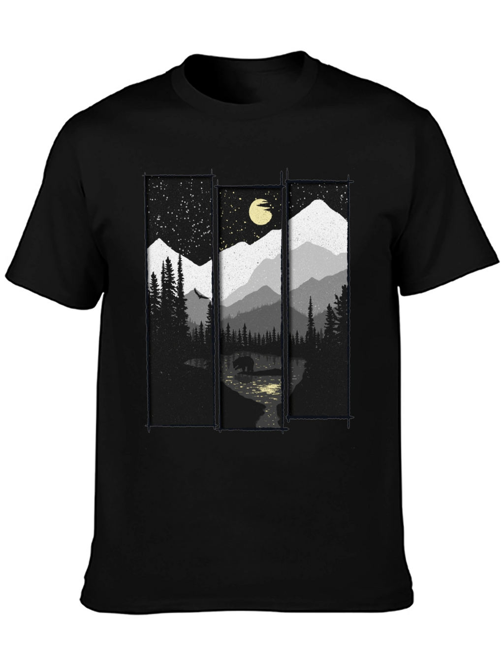 Mountain Bear T-Shirt: Nature Inspired Graphic Tee