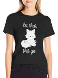 Zen Fox Graphic Tee - Let That Go