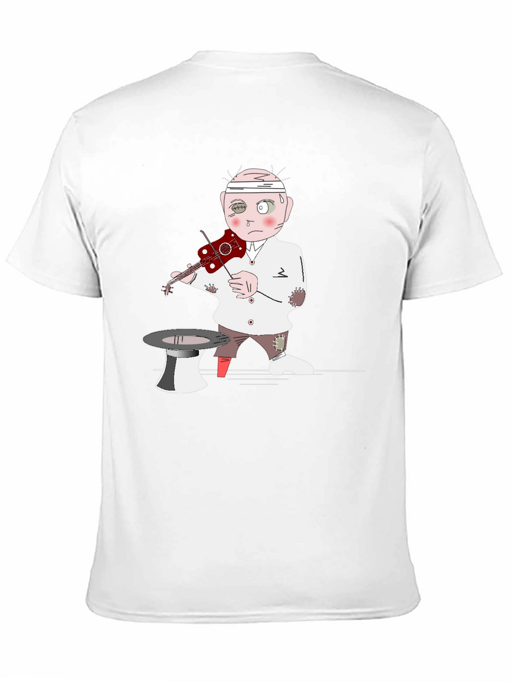 Violinist Cartoon Graphic Tee