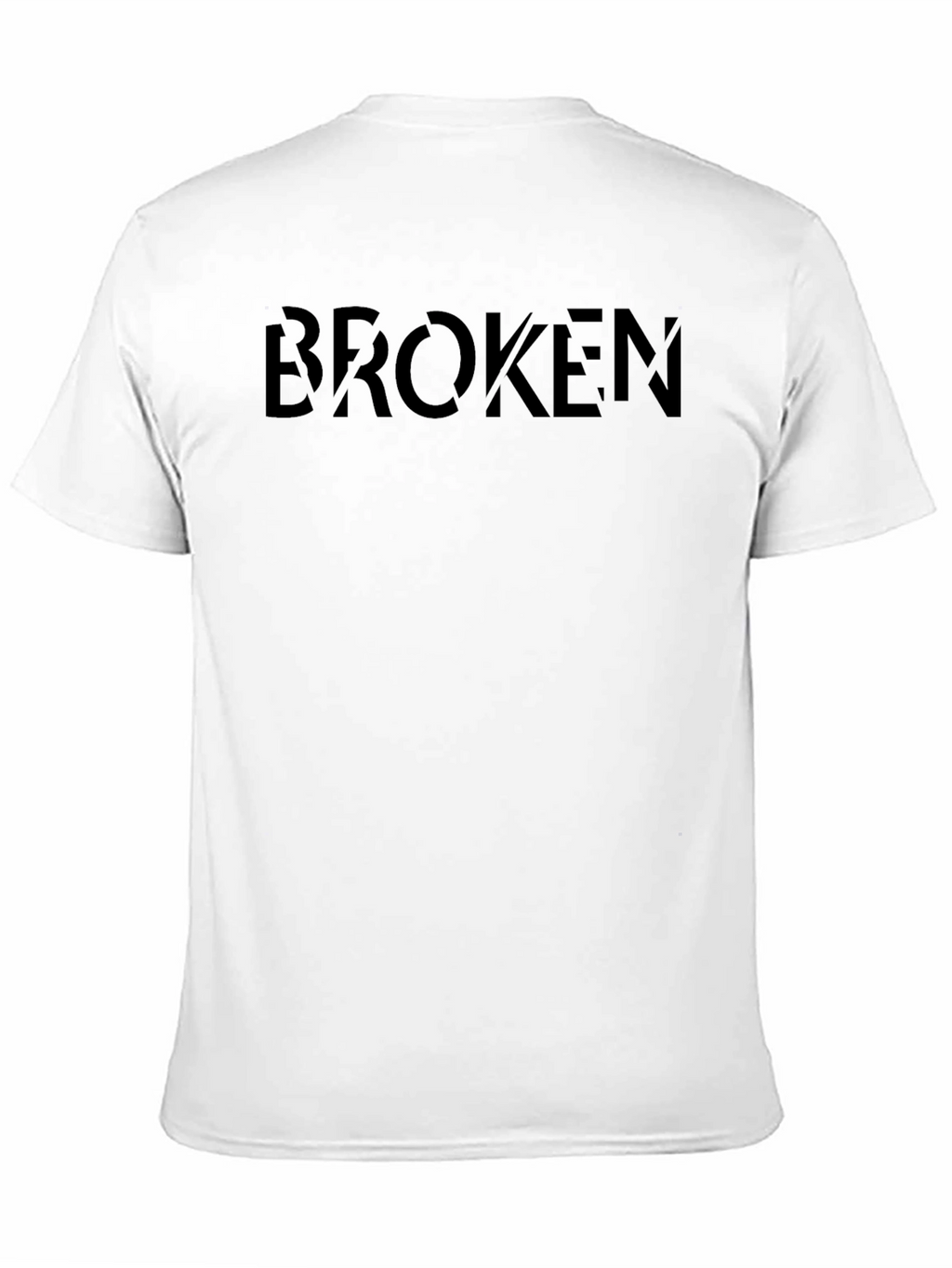 Broken Black Graphic T-Shirt - Modern Streetwear Style