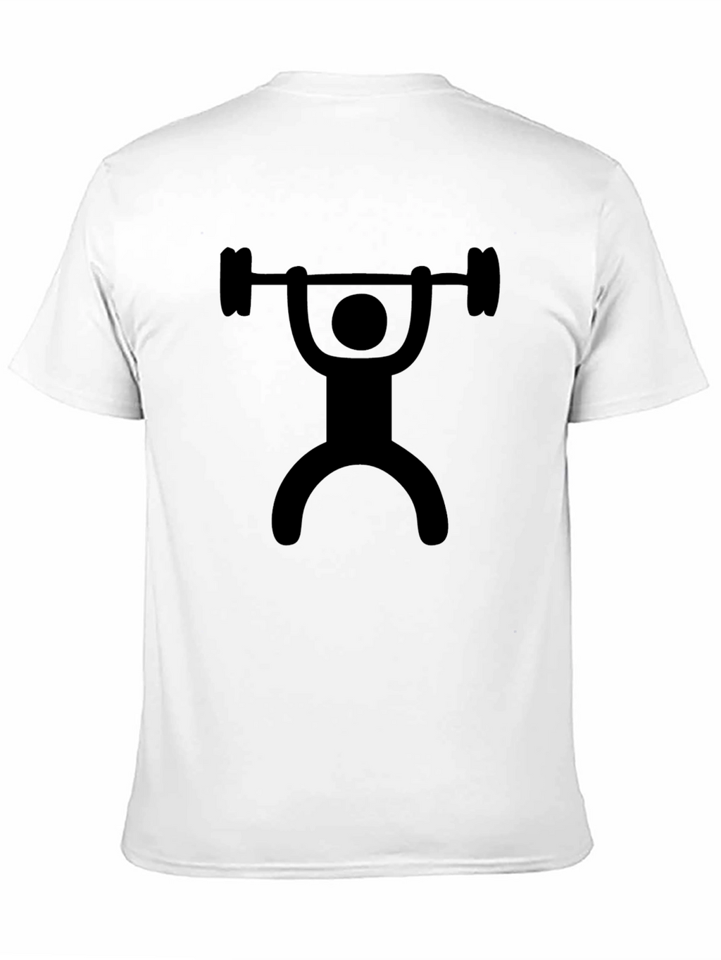 Weightlifter Graphic Tee - Black Cotton T-Shirt