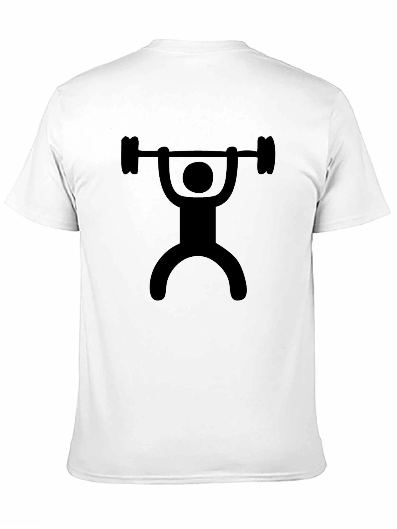 Weightlifter Graphic Tee - Black Cotton T-Shirt