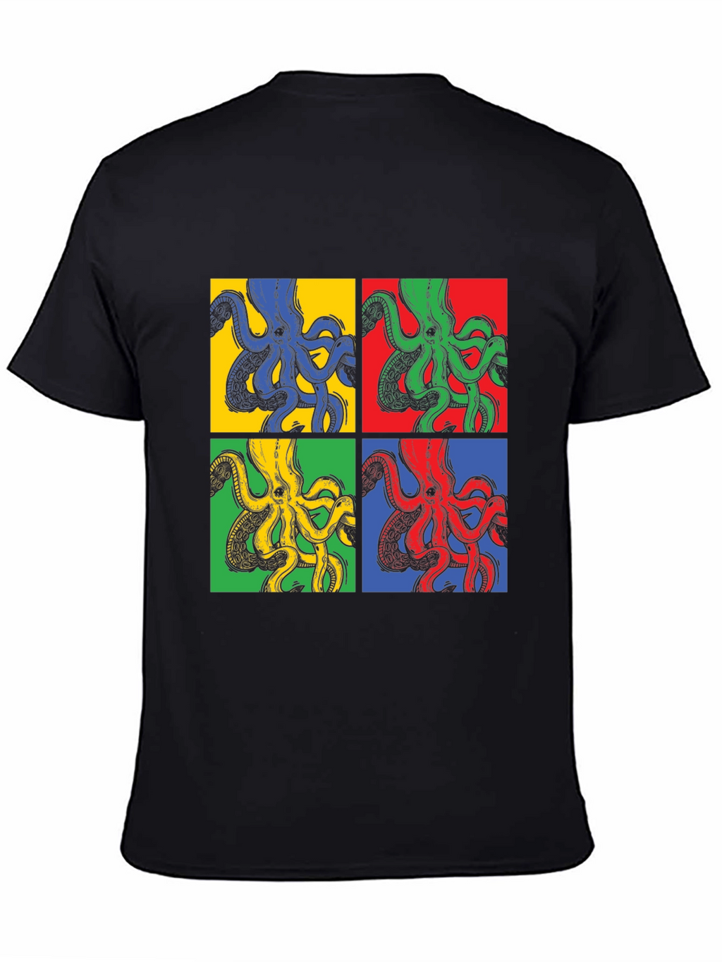 Pop Art Octopus Graphic Tee - Unique Design