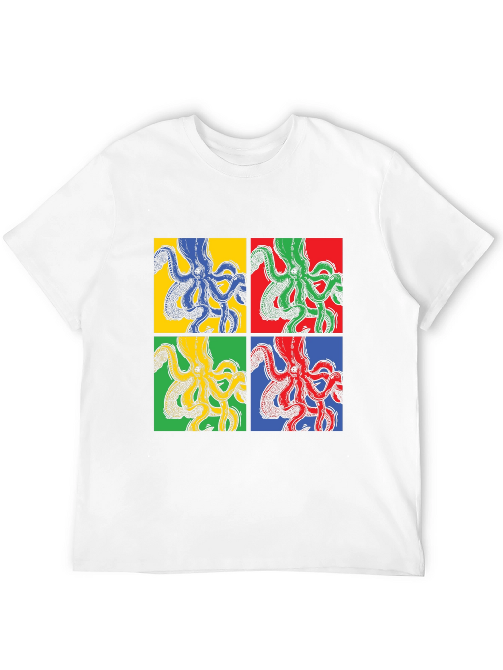 Pop Art Octopus Graphic Tee - Unique Design