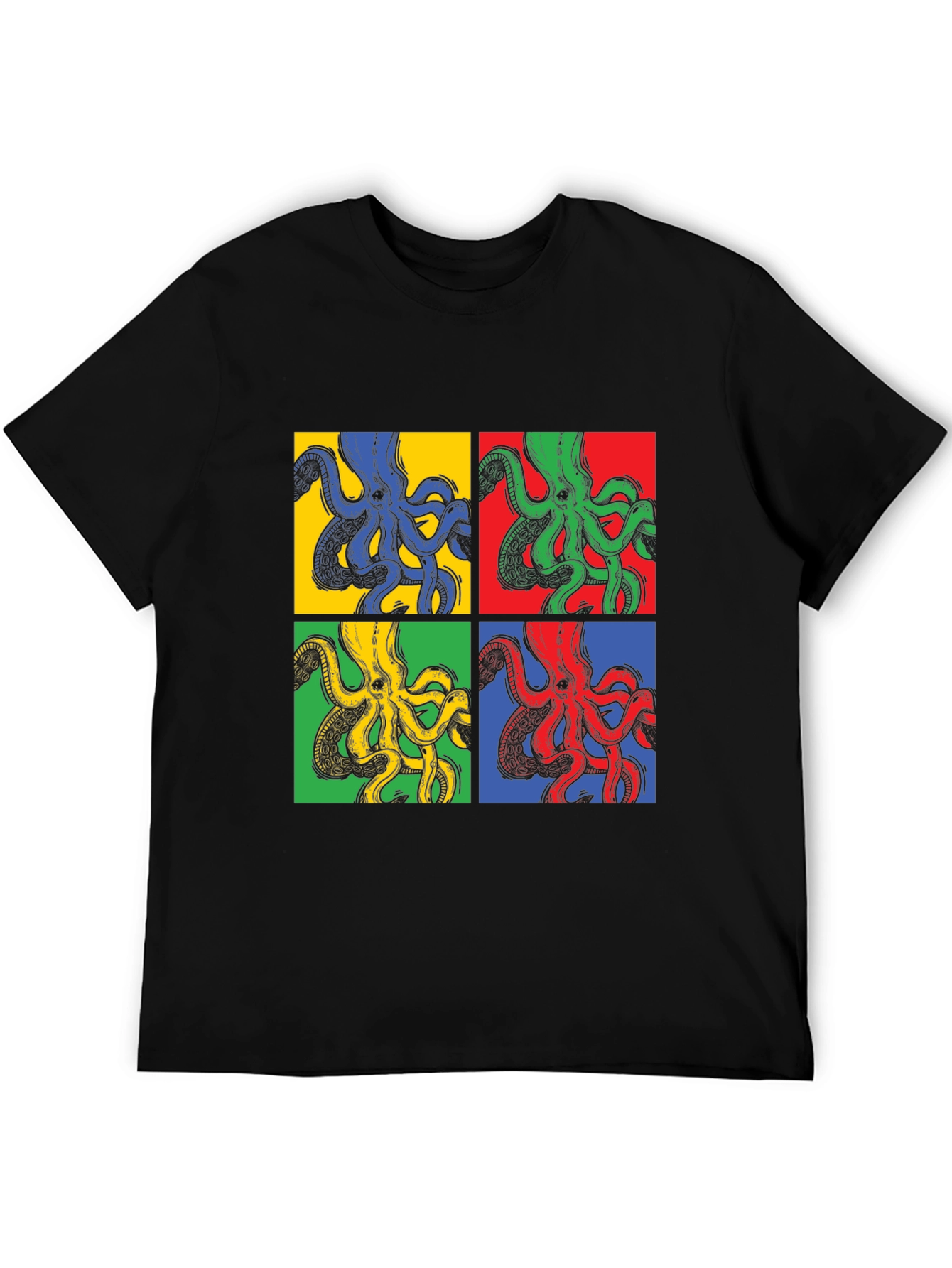 Pop Art Octopus Graphic Tee - Unique Design