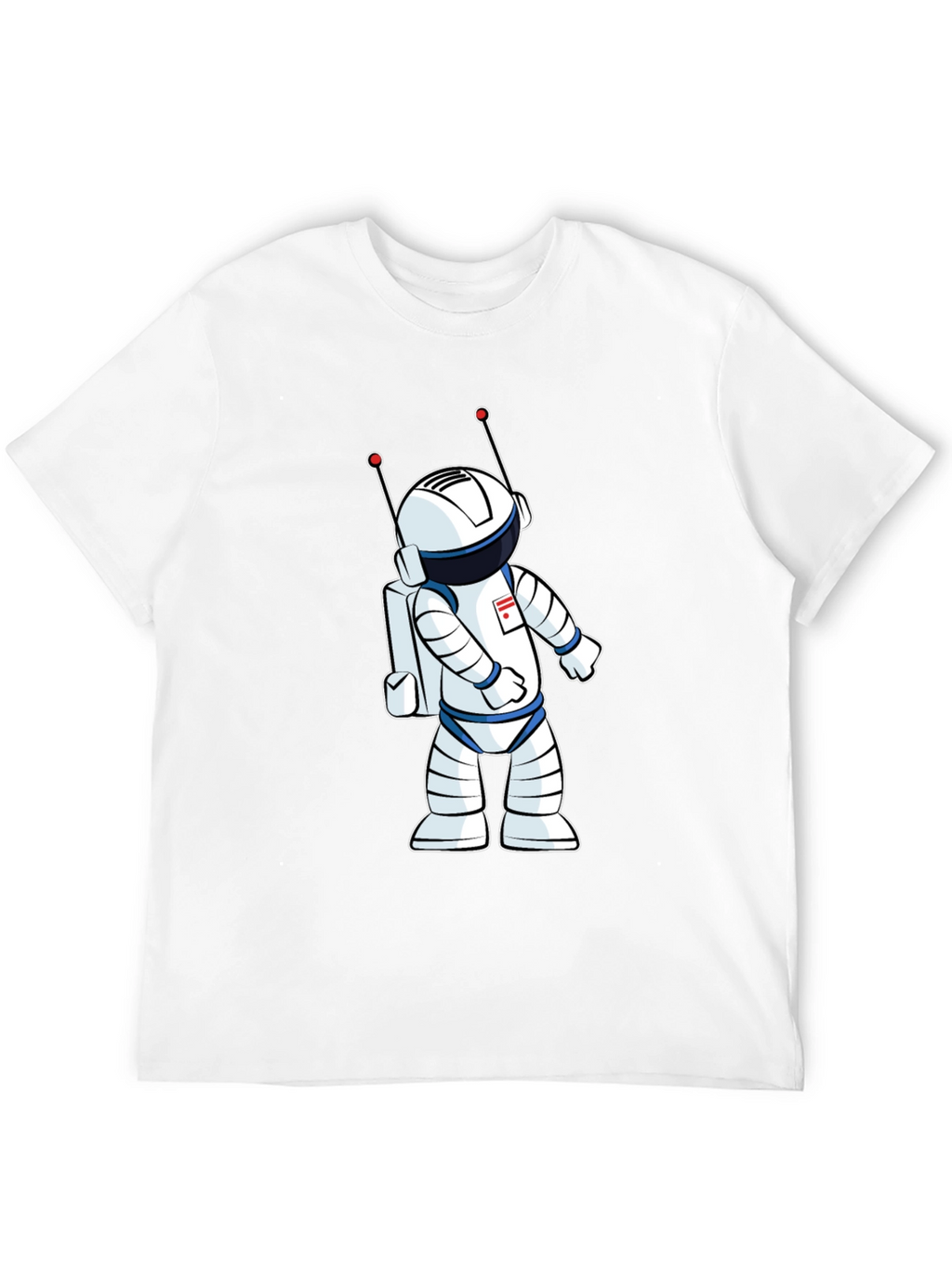 Astronaut Graphic T-Shirt - Black Crew Neck Tee