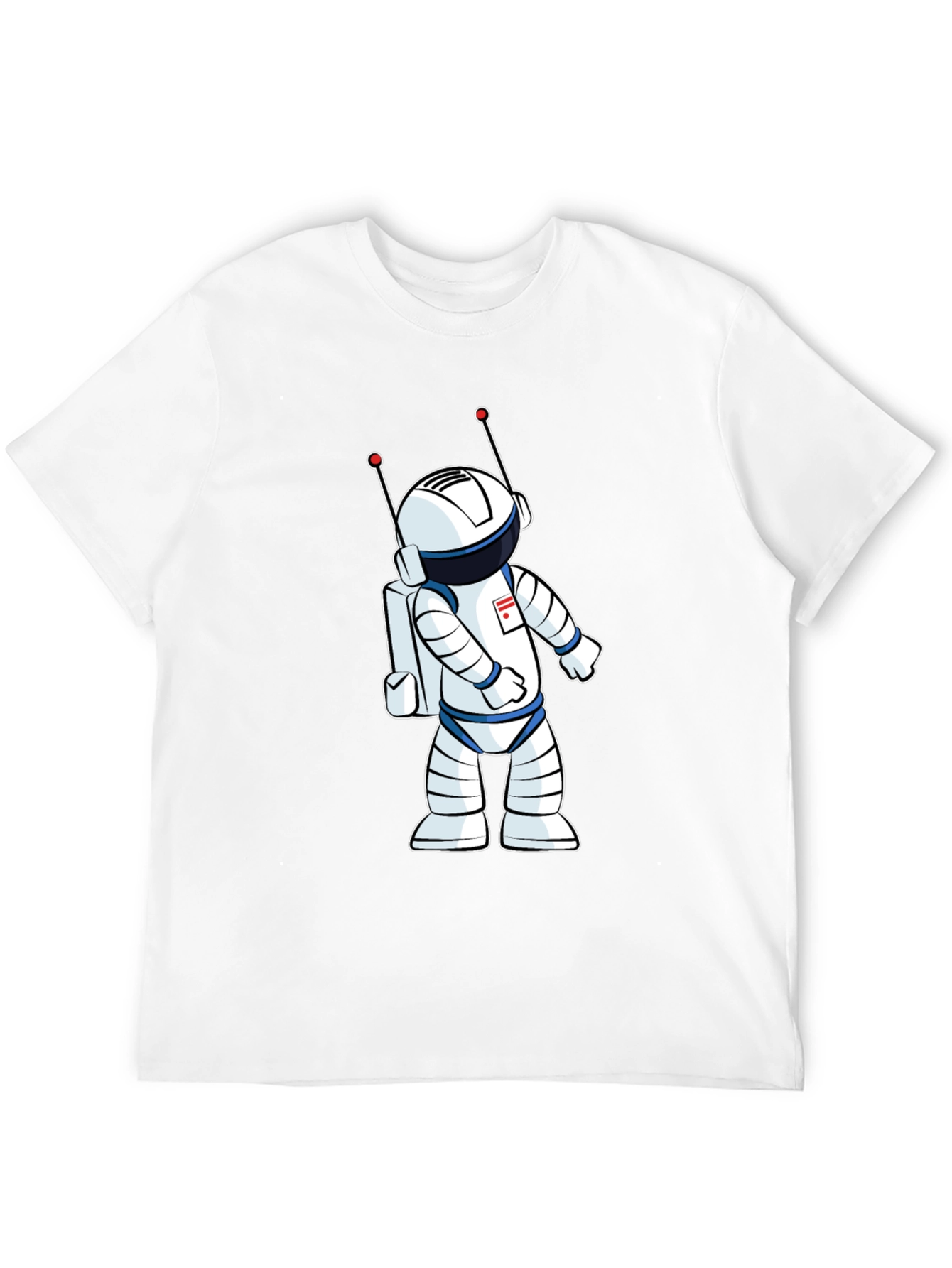 Astronaut Graphic T-Shirt - Black Crew Neck Tee