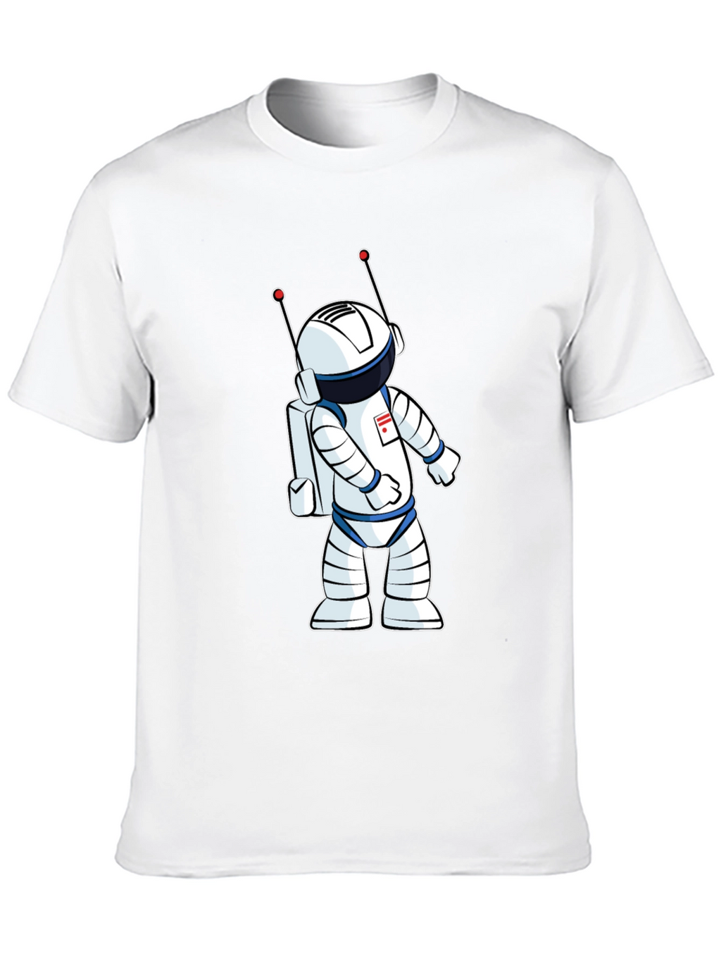 Astronaut Graphic T-Shirt - Black Crew Neck Tee