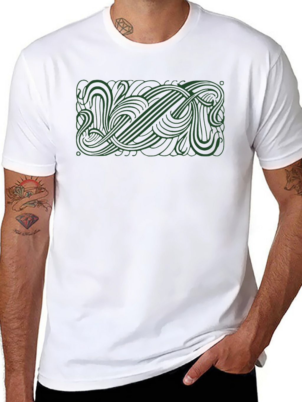 Abstract Graphic Tee - Modern Casual Style