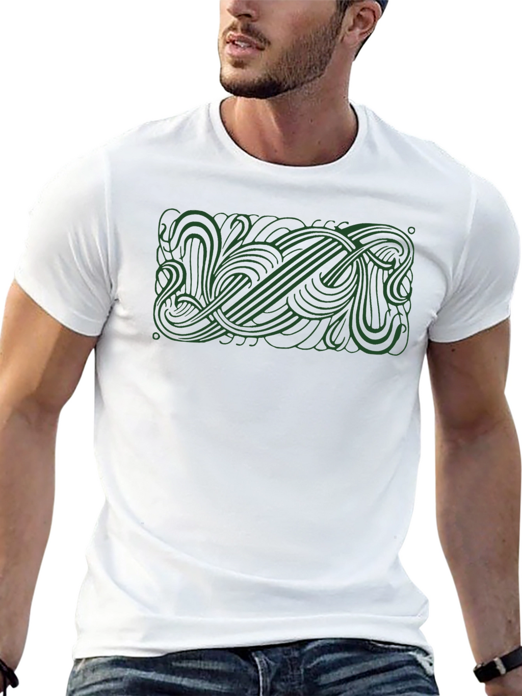 Abstract Graphic Tee - Modern Casual Style